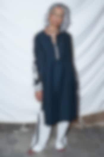 Black Printed Kurta Set by AKOK at Pernia's Pop Up Shop