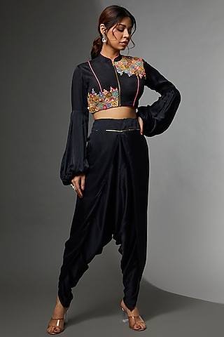 dhoti dress with jacket