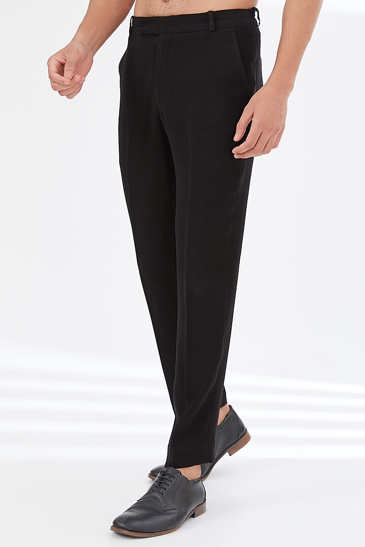 Black Cotton Pant Set by attire by kunal & Sid j at Pernia's Pop Up Shop