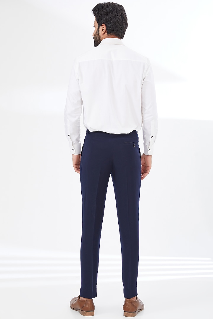 Blue Cotton Pant Set by attire by kunal & Sid j at Pernia's Pop Up Shop