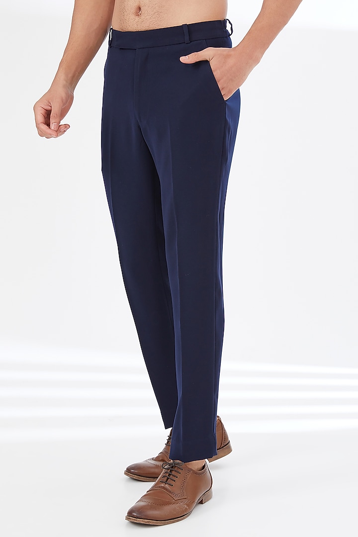 Blue Cotton Pant Set by attire by kunal & Sid j at Pernia's Pop Up Shop