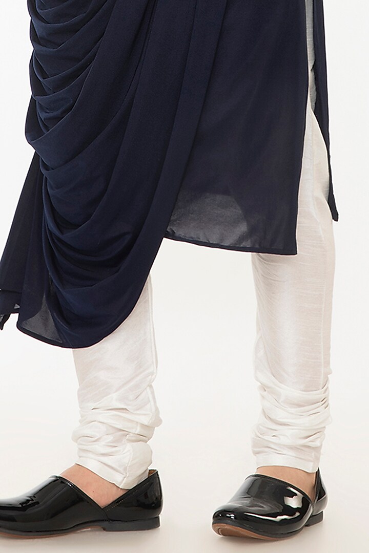 White Stripe Cotton Bundi Jacket Set by Attire by kunal & Sid j at Pernia's Pop Up Shop
