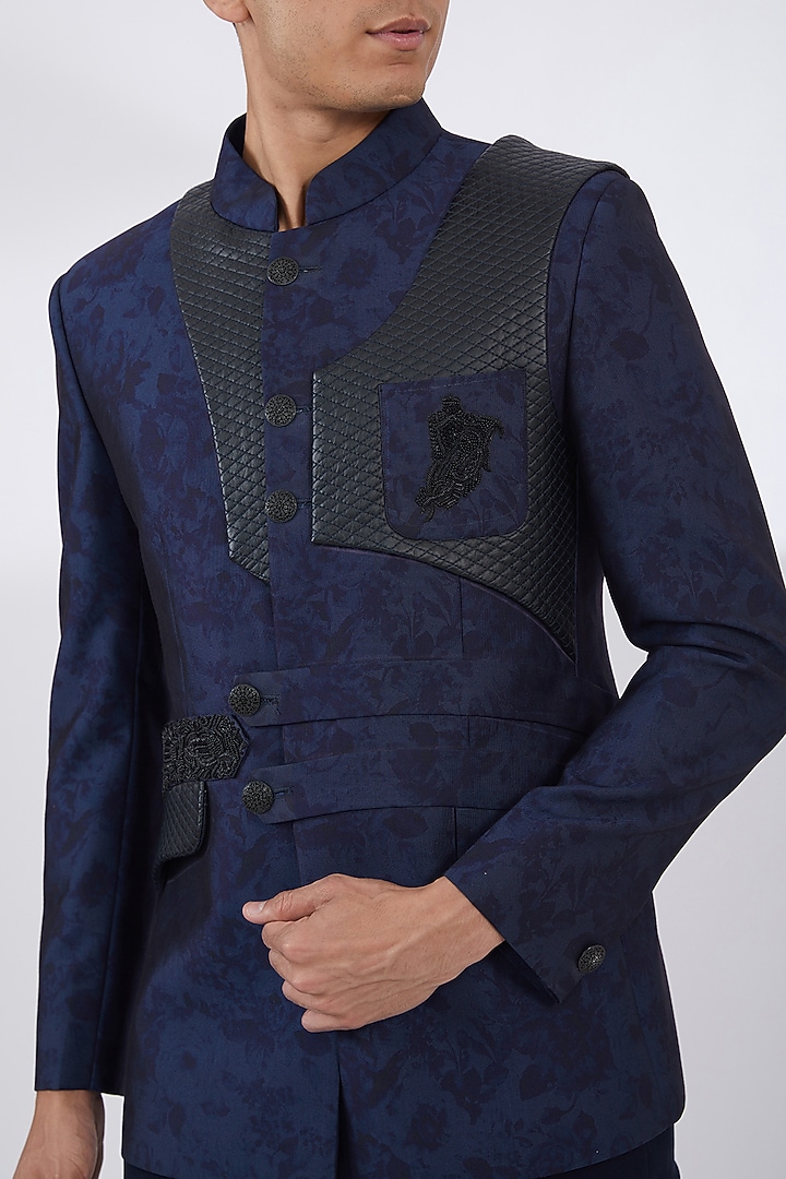 Blue Terylene Fabric Pant Set by Attire by kunal & Sid j at Pernia's Pop Up Shop