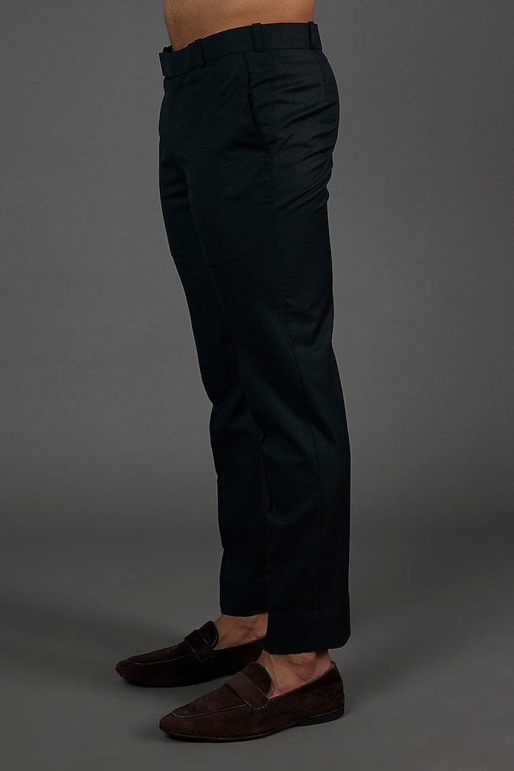 Dark Green Polyester Sequins Embroidered Tuxedo Set by attire by kunal & Sid j at Pernia's Pop Up Shop