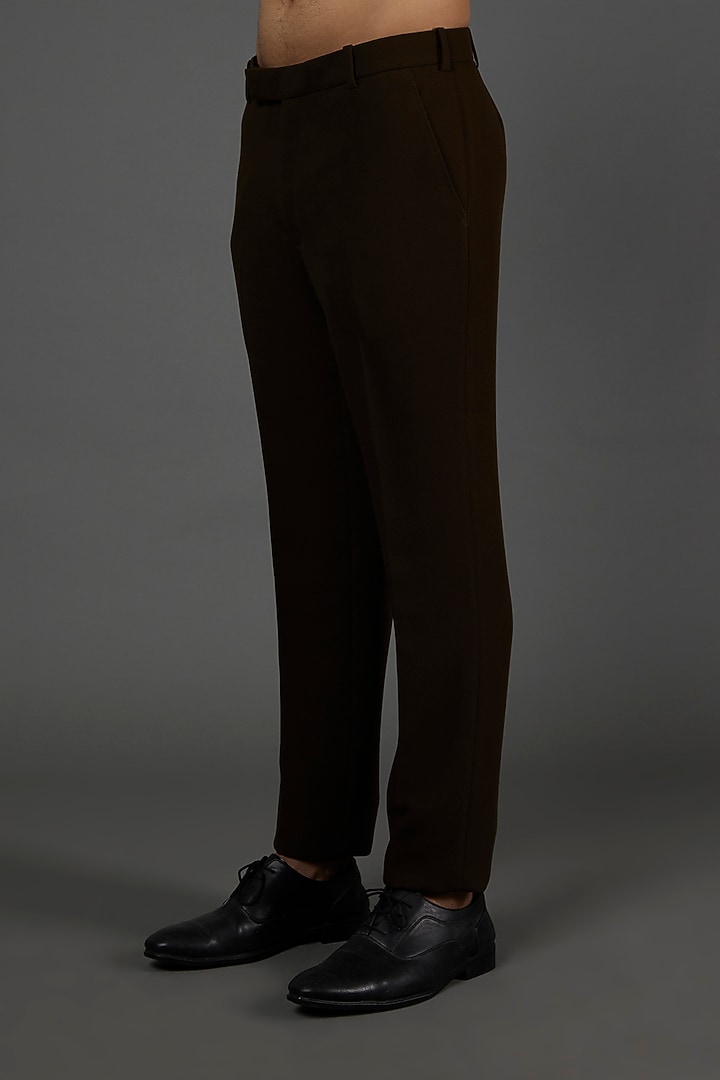 Wine Japanese Polyester Hand Work Tuxedo Set by attire by kunal & Sid j at Pernia's Pop Up Shop