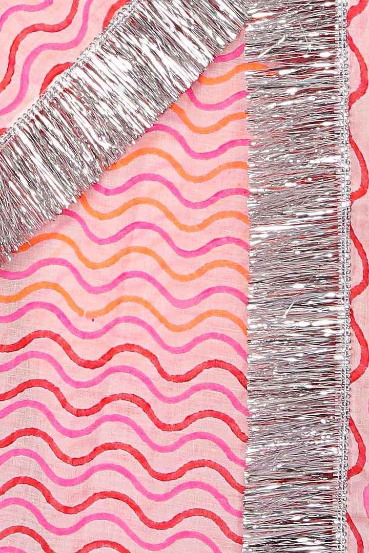 Pink & Yellow Mulmul Cotton Hand Block Printed Festive Saree Set

 by Anita kanwal studio at Pernia's Pop Up Shop