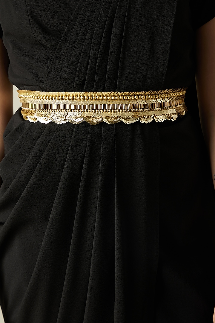 Black Embellished Festive Gown Saree by Aakar at Pernia's Pop Up Shop