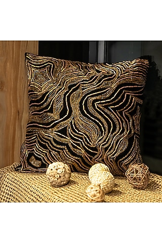 Marble Hand Embroidered
Cushion Cover by ALCOVE
