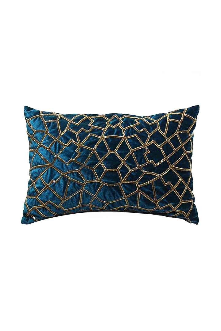 Teal green Geometric
Embroidered Cushion
Cover by ALCOVE at Pernia's Pop Up Shop