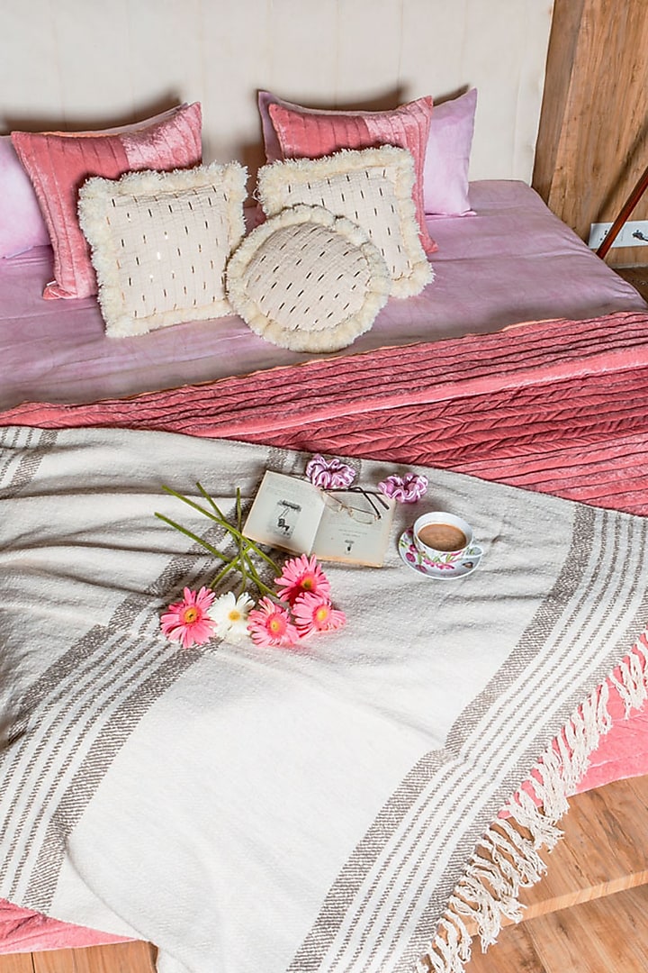 Pink Quilted Bedspread (set of 3) by ALCOVE
