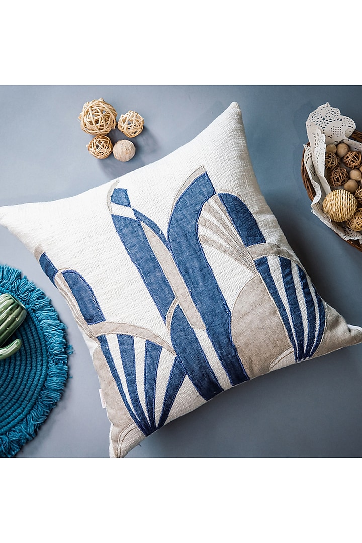 Blue Neo Modern Cushion Cover by ALCOVE