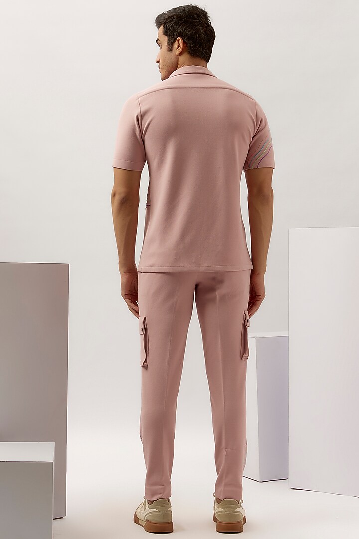 Pink Tetron Cotton Co-Ord Set by LA ADORE BY BHAVIK J BAFNA at Pernia's Pop Up Shop