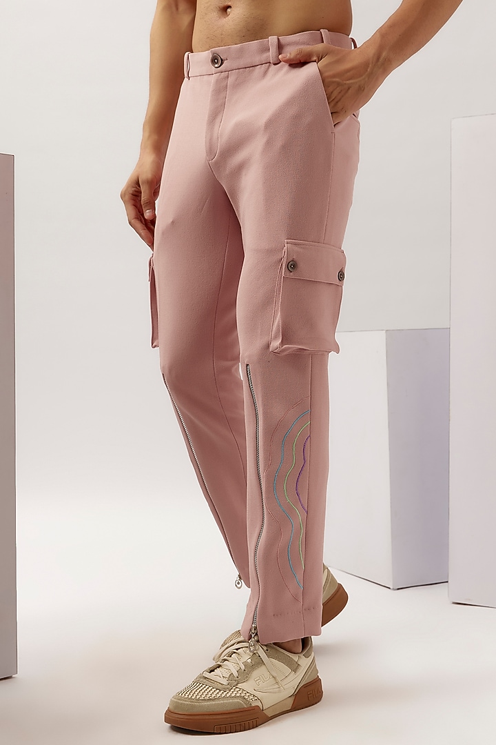 Pink Tetron Cotton Co-Ord Set by LA ADORE BY BHAVIK J BAFNA at Pernia's Pop Up Shop