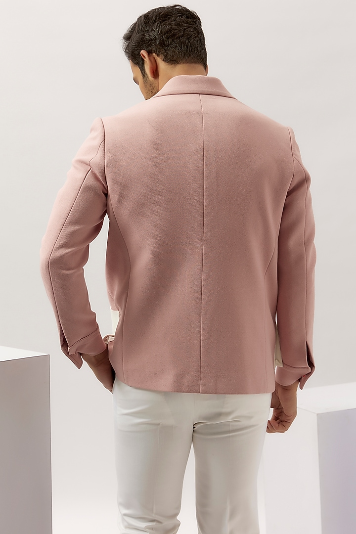 Pink Velvet Jacket by LA ADORE BY BHAVIK J BAFNA at Pernia's Pop Up Shop