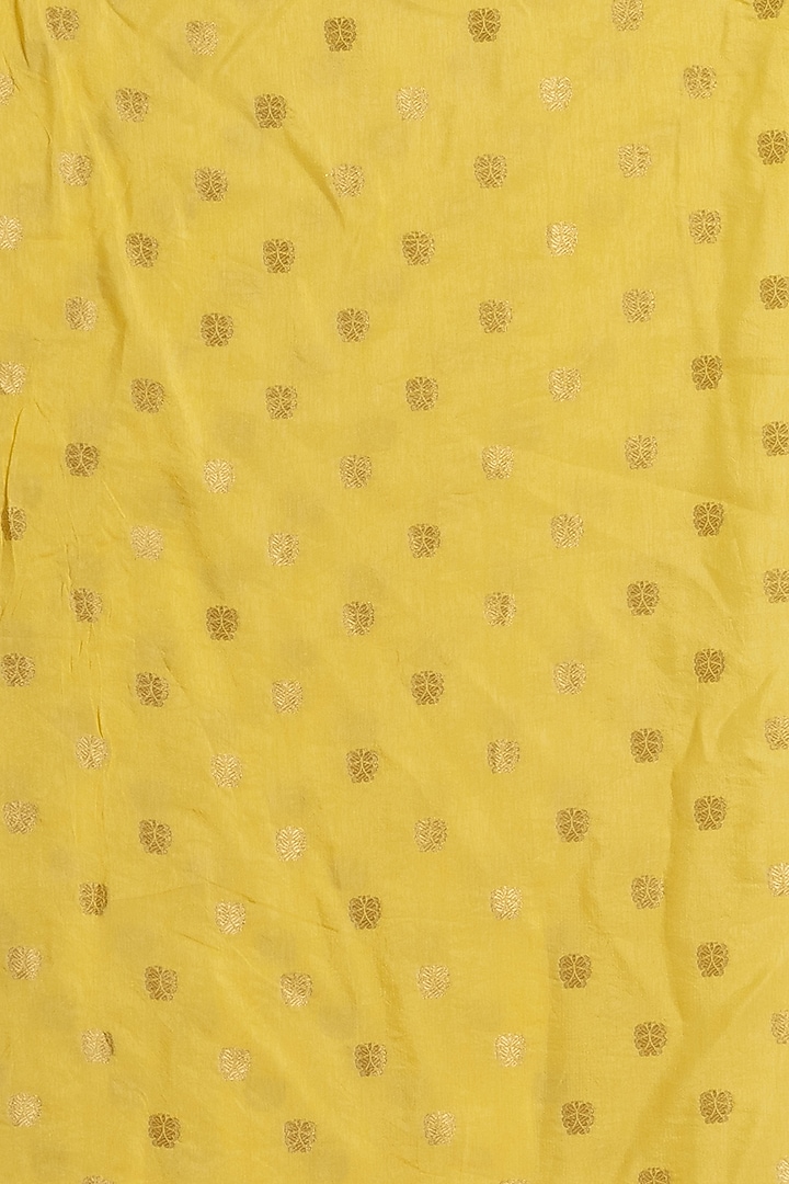 Light Yellow Soft Organza & Banarasi Silk Embroidered Festive Saree by Albis Jaipur at Pernia's Pop Up Shop
