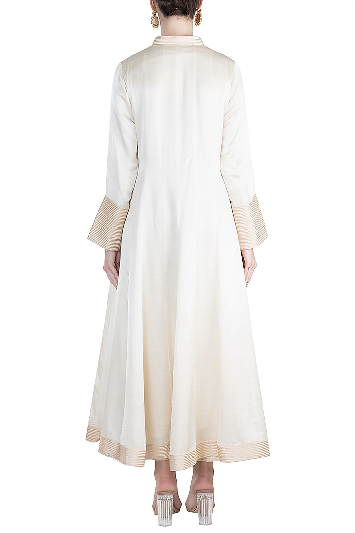 Beige Embroidered Kurta Set by Alkaline by Alka Suman at Pernia's Pop Up Shop