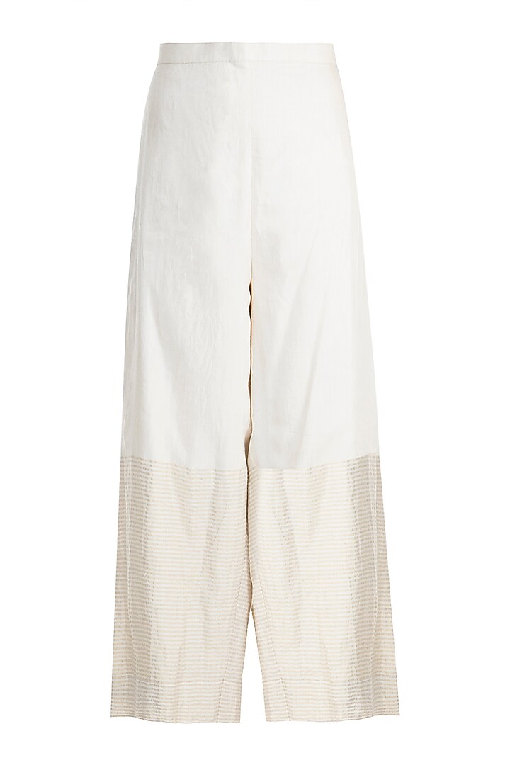Beige Embroidered Kurta Set by Alkaline by Alka Suman at Pernia's Pop Up Shop