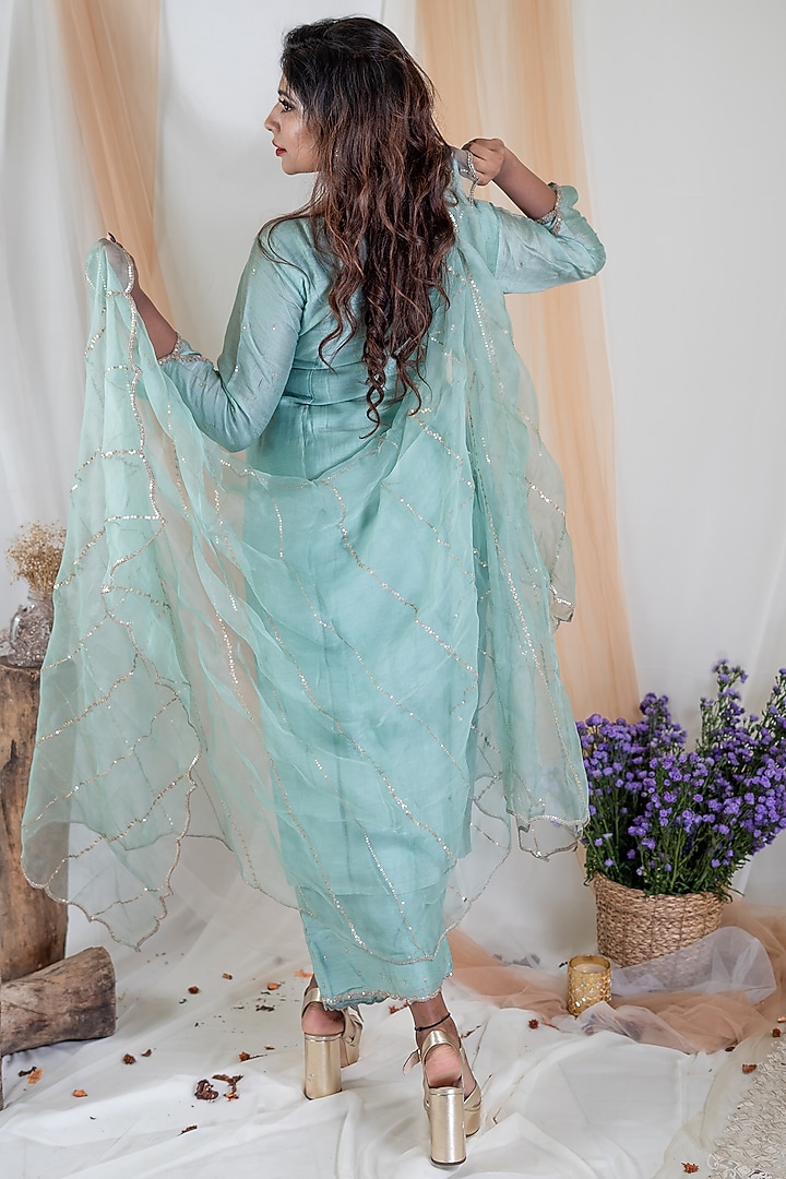 Honey Dew Suit Set by Pooja Kankariya at Pernia's Pop Up Shop