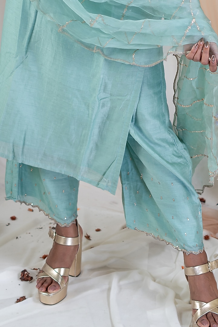 Honey Dew Suit Set by Pooja Kankariya at Pernia's Pop Up Shop