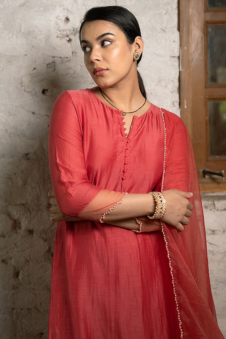 Cinnabar Suit Set by Pooja Kankariya at Pernia's Pop Up Shop