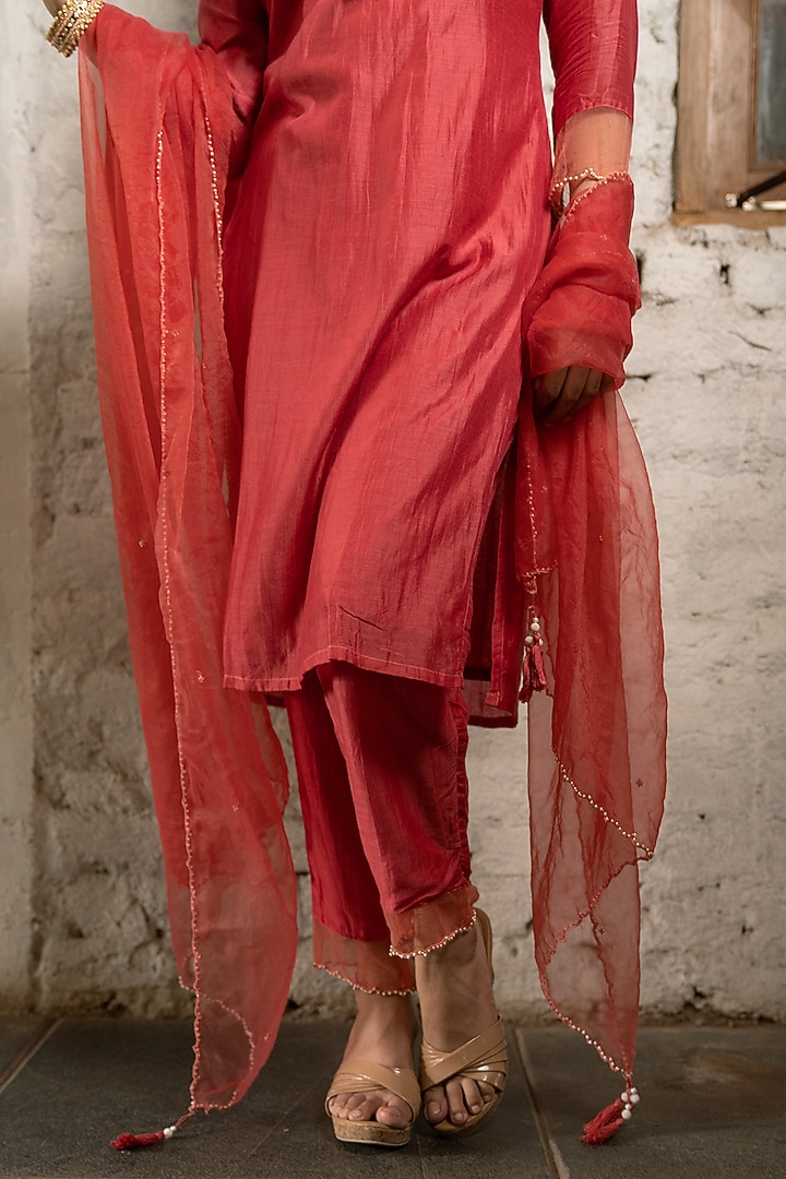 Cinnabar Suit Set by Pooja Kankariya at Pernia's Pop Up Shop
