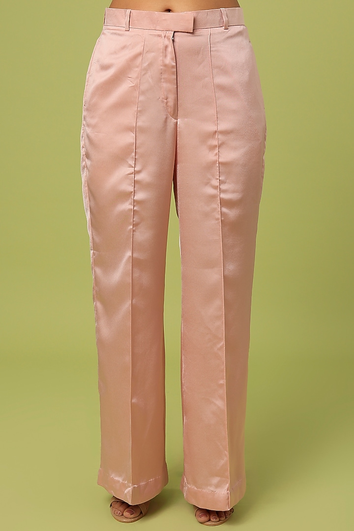 Rosebud Crepe Satin Blazer Set by Pooja Kankariya at Pernia's Pop Up Shop