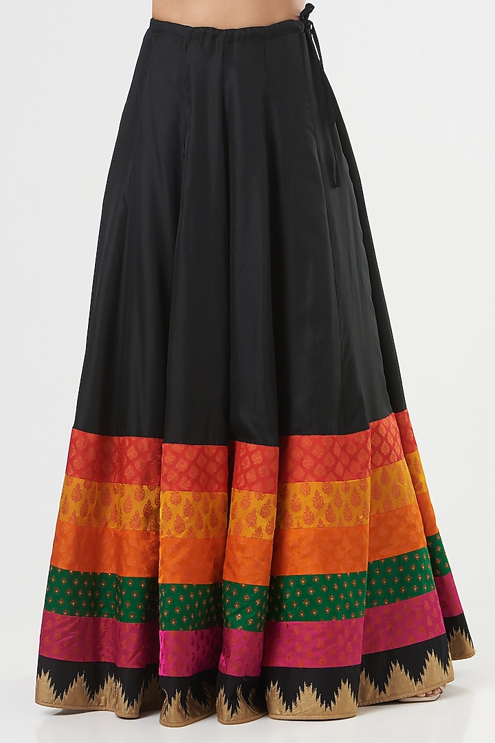 Black Silk Bridal Lehenga Set by Ashima Leena at Pernia's Pop Up Shop
