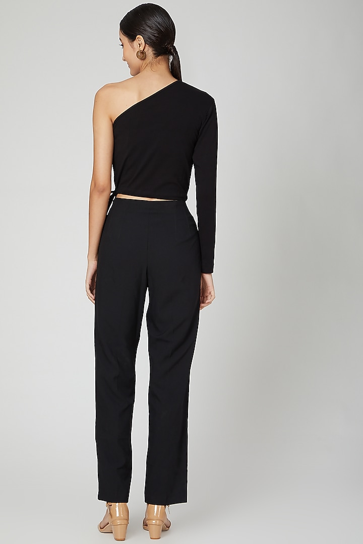 Black One Shoulder Top by ALIGNE at Pernia's Pop Up Shop
