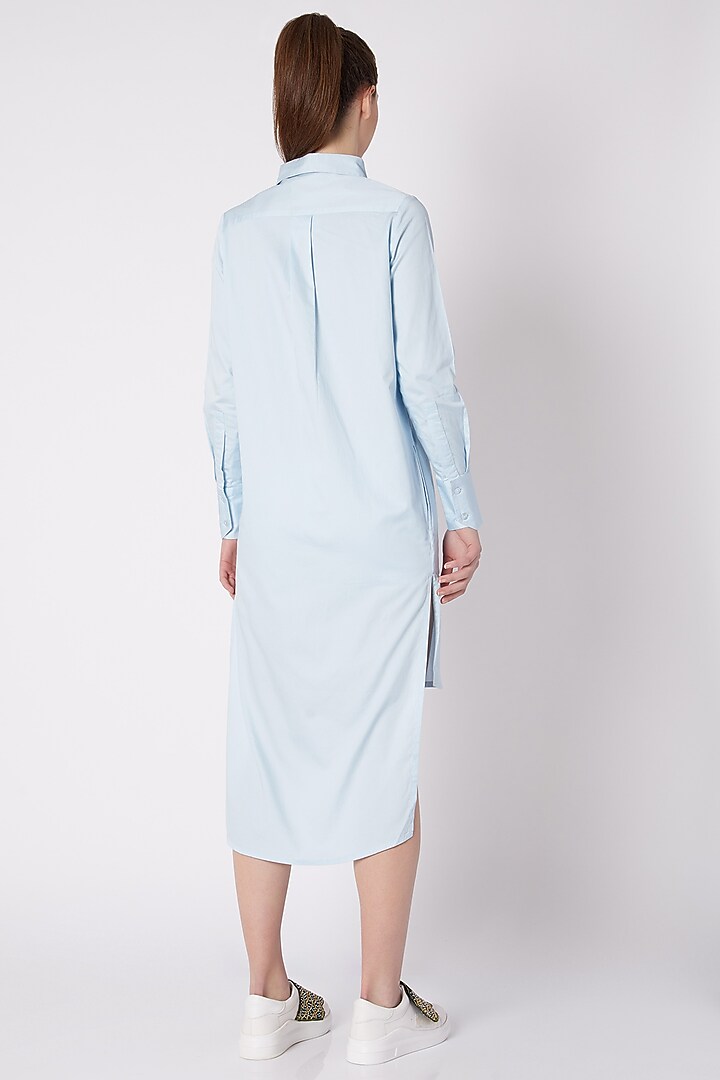 Powder Blue Tux Summer Dress by ALIGNE at Pernia's Pop Up Shop