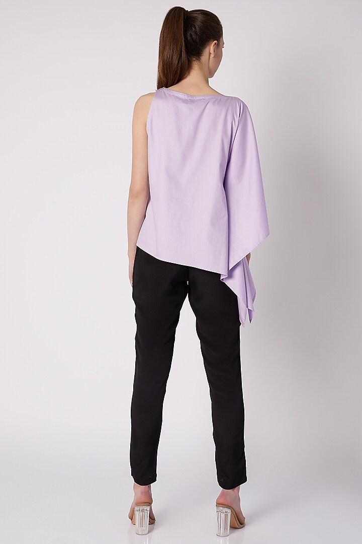 Black Pants With Zip & Button Closure by ALIGNE at Pernia's Pop Up Shop