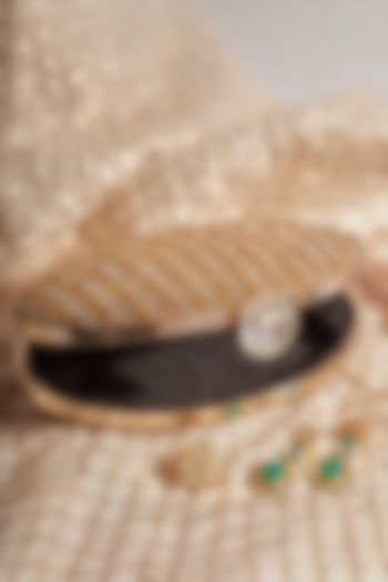 Gold Rhinestone Embellished Clutch by Alor Bags at Pernia's Pop Up Shop