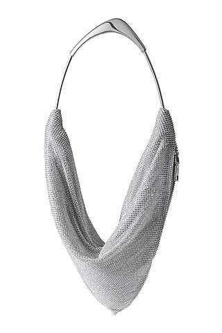 Silver Rhinestone Handbag by Alor Bags