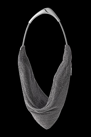 Grey Rhinestone Handbag by Alor Bags