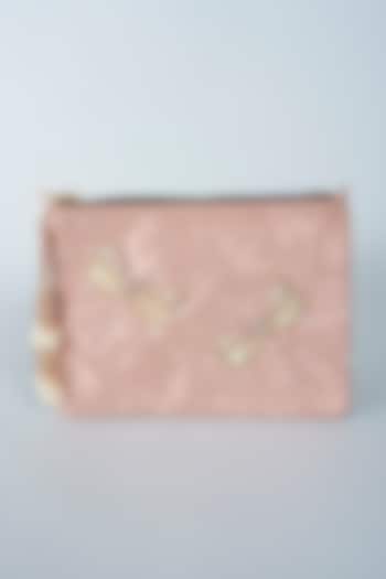 Soft Pink Embroidered Sling Bag by Aloha by PS
