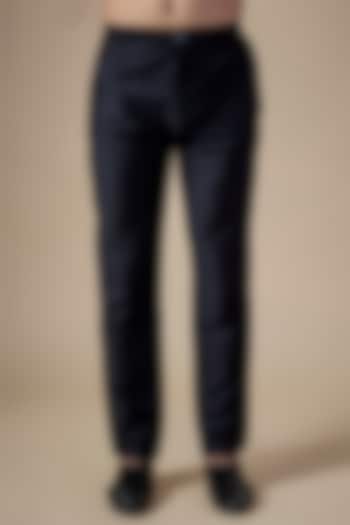 Black Art Silk Pants by ALOUKIK at Pernia's Pop Up Shop