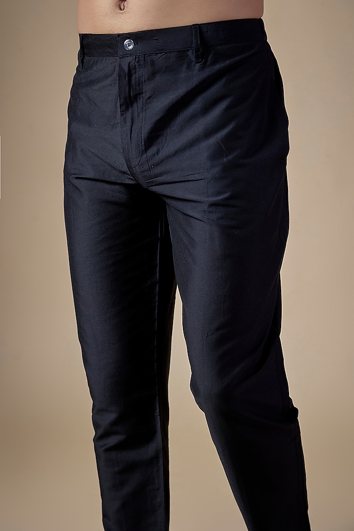 Black Art Silk Pants by ALOUKIK at Pernia's Pop Up Shop