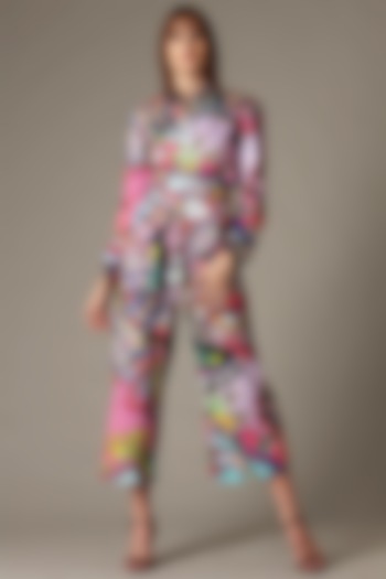 Multi-Colored Printed Jumpsuit by Alpona Designs