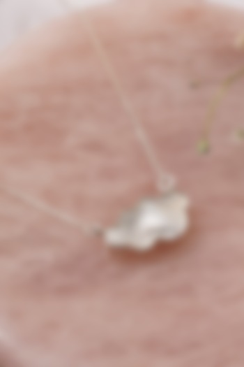 White Finish Cloud Necklace In Sterling Silver by ALSO - A Look to Stand Out at Pernia's Pop Up Shop