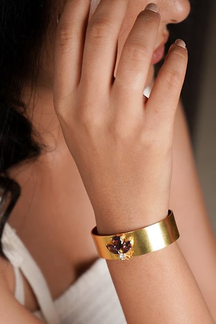 Gold Finish Honey Bee Bangle by ALSO - A Look to Stand Out at Pernia's Pop Up Shop