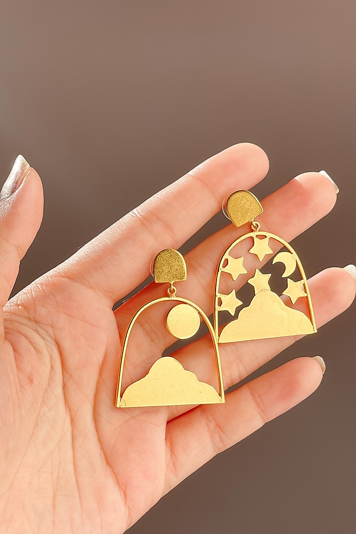 Gold Plated Handmade Earrings by ALSO - A Look to Stand Out