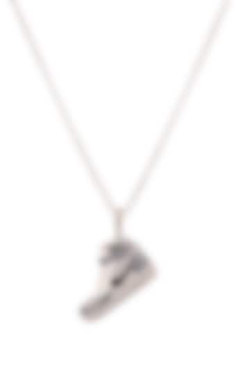 White Finish Handcrafted Jordon Necklace In Sterling Silver by ALSO - A Look to Stand Out