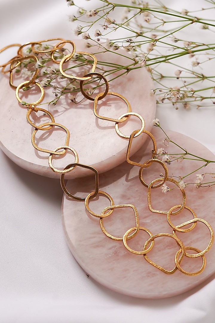 Gold Finish Handmade Necklace by ALSO - A Look to Stand Out at Pernia's Pop Up Shop