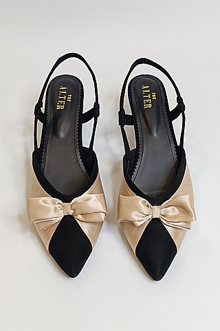 Black Suede Pumps by The Alter