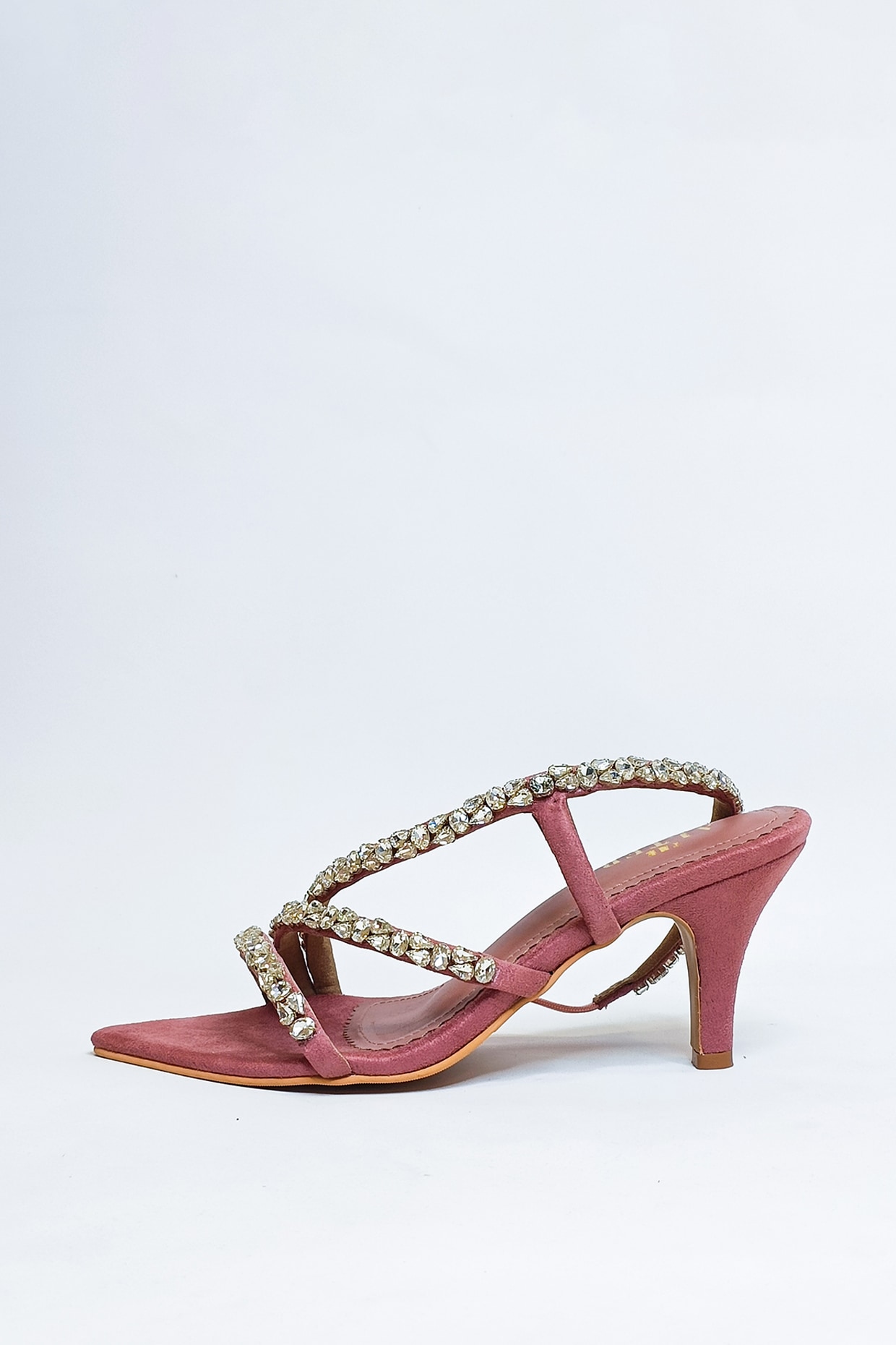 ASOS DESIGN Wide Fit Nina embellished strappy tie leg heeled sandals in  champagne | ASOS