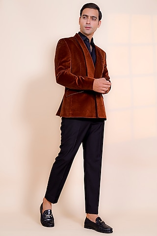 Brown 36 & 42 Mens Velvet Blazer at Rs 900/piece in Lucknow