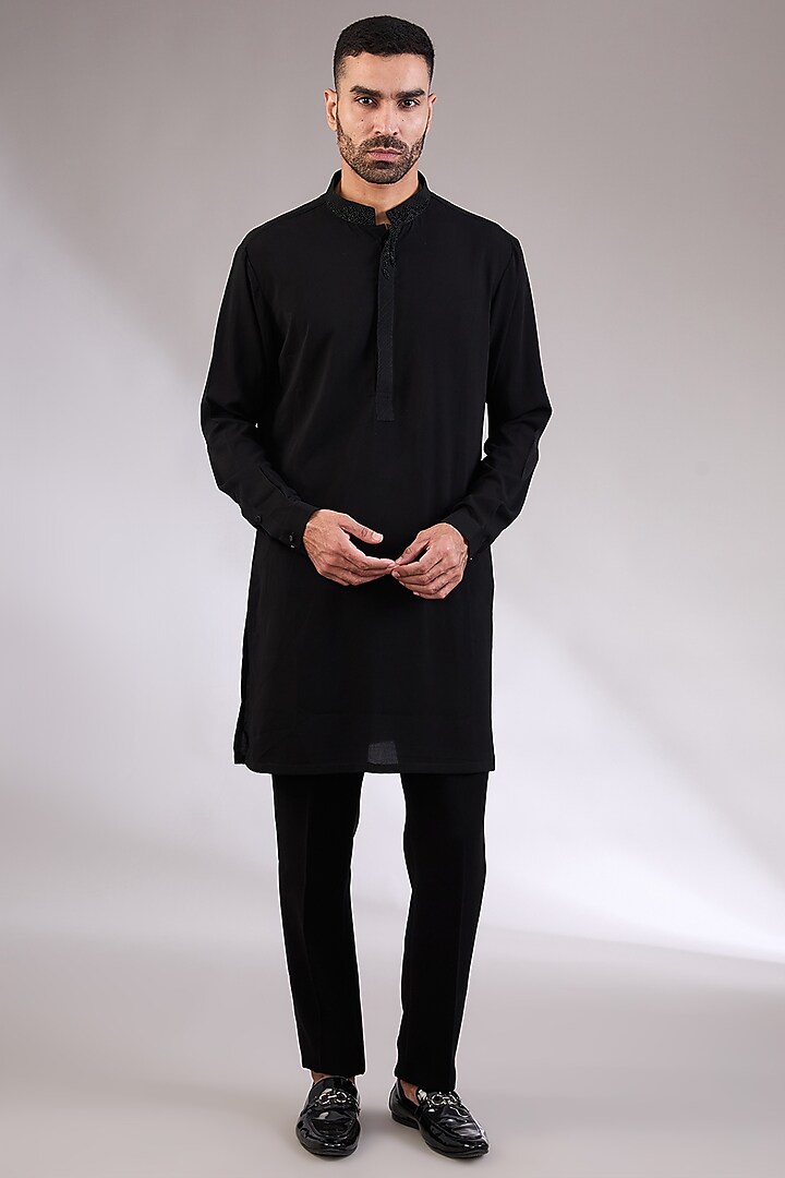 Maroon Italian Hand & Machine Embroidered Groom Bandhgala Set by AL USTAAD at Pernia's Pop Up Shop
