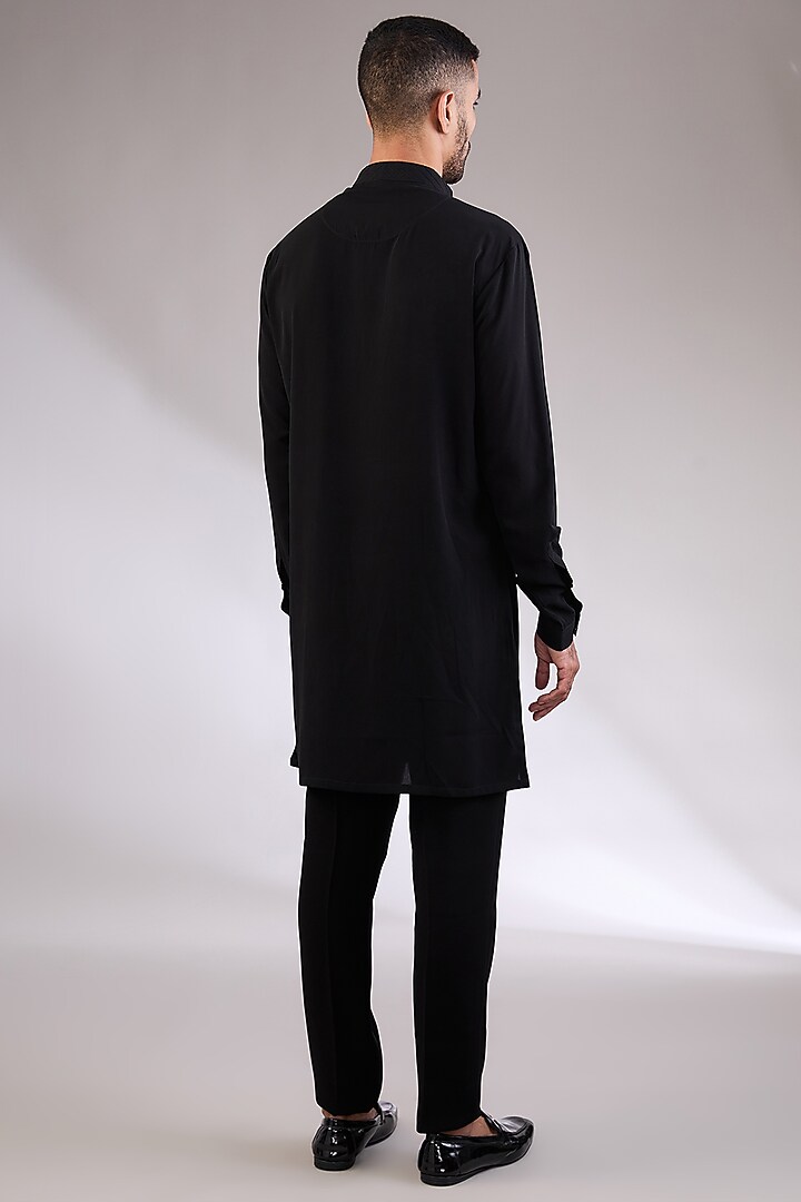 Maroon Italian Hand & Machine Embroidered Groom Bandhgala Set by AL USTAAD at Pernia's Pop Up Shop