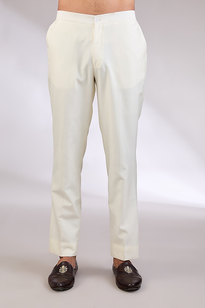Beige Gold Silk Dabka Work Groom Sherwani Set by AL USTAAD at Pernia's Pop Up Shop