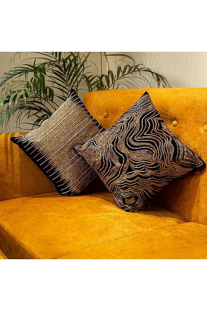 Marble Hand Embroidered
Cushion Cover by ALCOVE at Pernia's Pop Up Shop