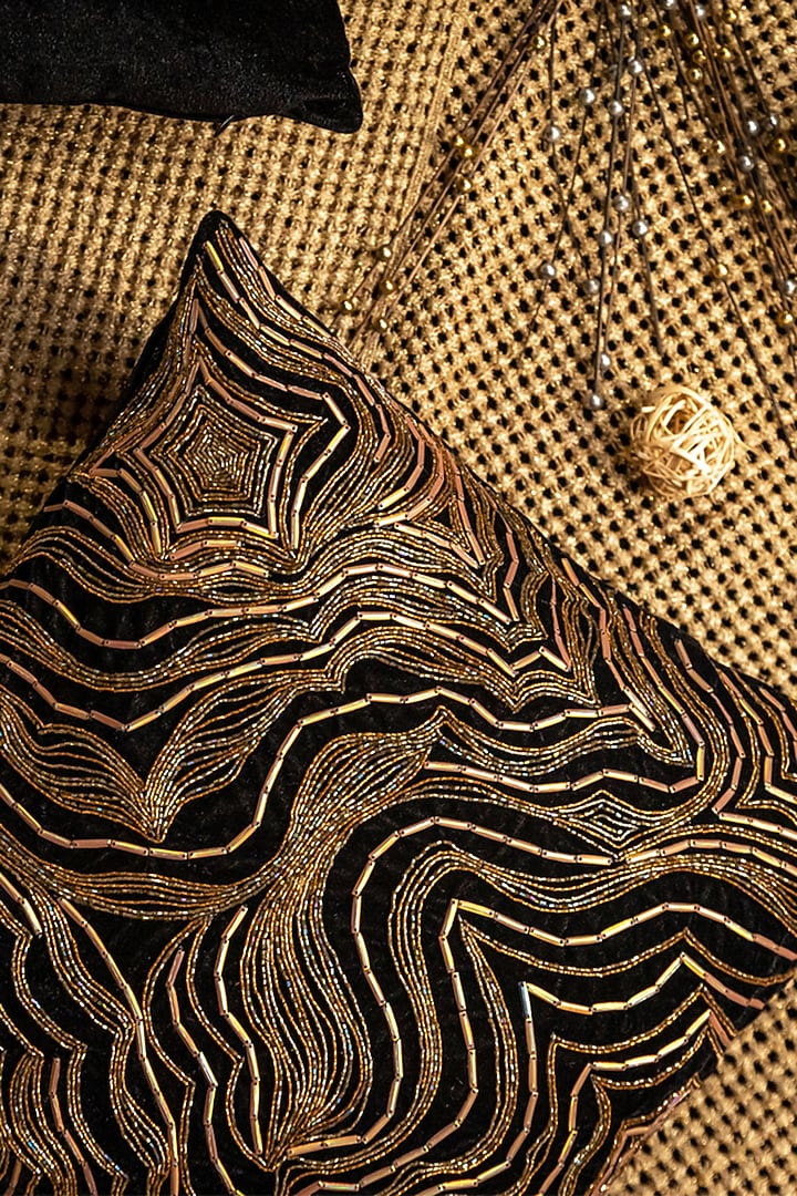 Marble Hand Embroidered
Cushion Cover by ALCOVE at Pernia's Pop Up Shop